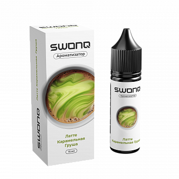 Ароматизатор SWONQ BREAK CLUSTER "Латте карамельная груша" 13мл (на 30мл)